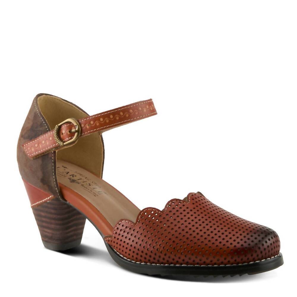 NEW SPRING STEP SHOES women's parchelle heeled mary jane shoes in camel multi